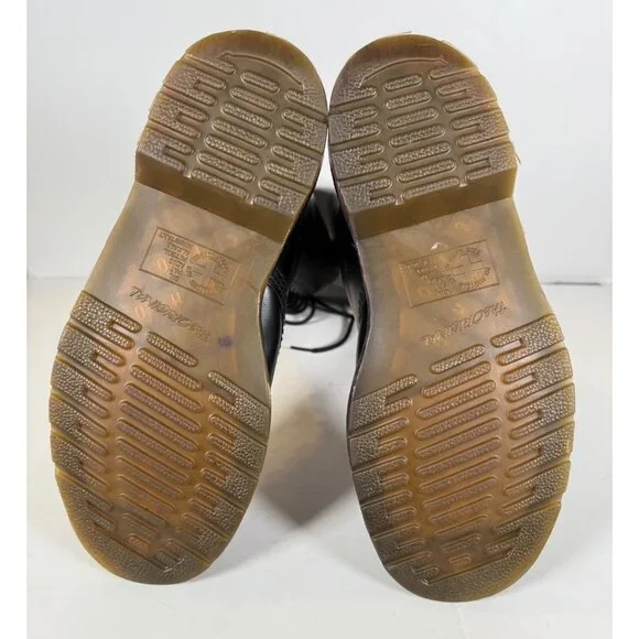 Dr. Martens 11300 Black Leather Tall Combat Boots 20 Eyelet Unisex - Picture 11 of 15